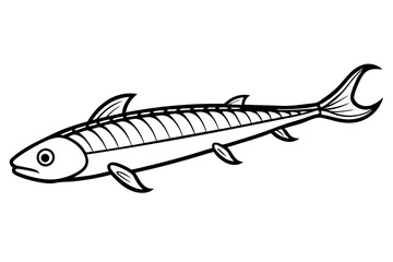 Abstract Oarfish Vector