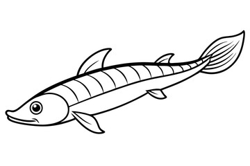 Abstract Oarfish Vector