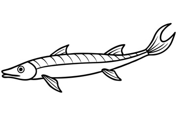 Abstract Oarfish Vector