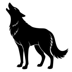 wolf vector silhouette