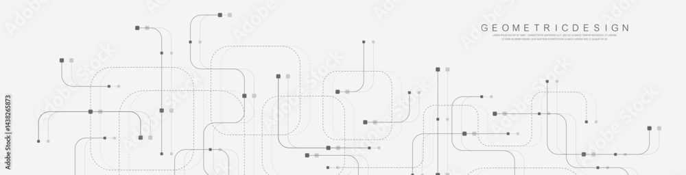 Aufkleber Technology abstract background with circuit board texture. Creative idea AI banner. Internet technology. Tech concept for poster, header, web banner, website, presentation.