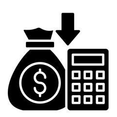 Cost Saving  Icon Element For Design	