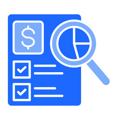 Budget Review  Icon Element For Design	