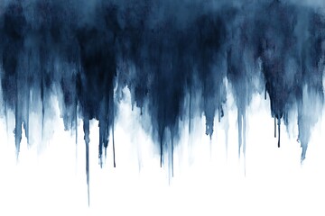 Fototapeta premium Abstract Blue Watercolor Dripping Paint Texture