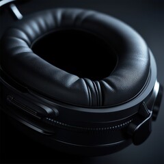 Headphone earcup detail closeup