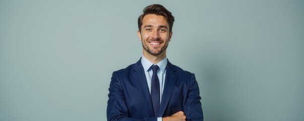 Confident candidate in professional attire, poised and ready , advancement, employee, suit