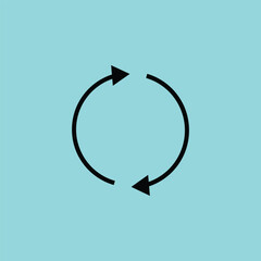 Circular Refresh Arrow Icon Vector