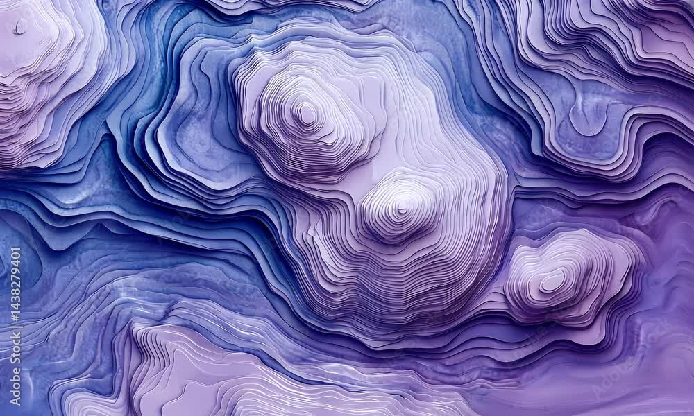 Poster a seamless pattern with fluid marble textures in lavender, creating an elegant and dreamy design tha