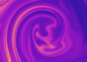 Abstract Purple and Orange Swirl Vibrant Fluid Art