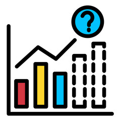 Forecast Chart  Icon Element For Design	