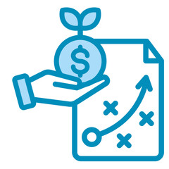 Investment Planning  Icon Element For Design	