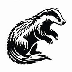 animals exclusive Contour Drawing, Silhouette,Stencil,vector art