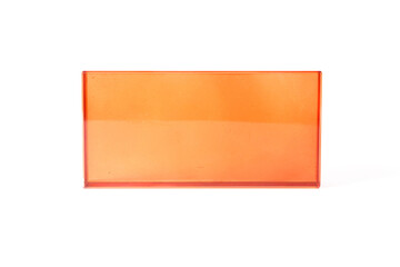 Glass blocks material for creating glass walls isolated on white background