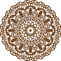 ornamental round lace mandala