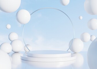 3D rendering simple product background