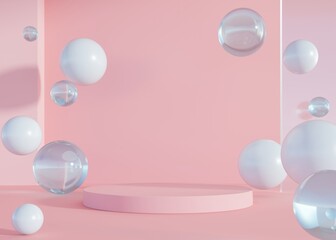 3D rendering simple product background