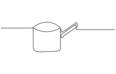 Continuous one line drawing of water pitcher glass. water jug in single line draw vector illustration. Editable vector. Teapot Single Line Drawing Banner with Jug glass icon line continuous 