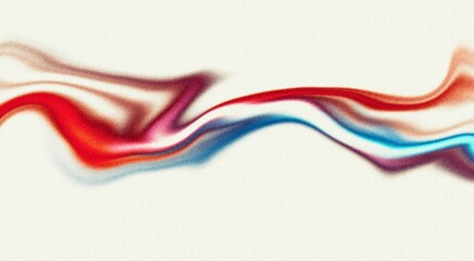 Grainy red blue orange white color gradient wavy smooth trendy backdrop design, noise texture effect, summer poster design