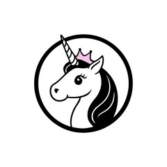 vector image of Unicorn head 