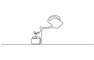 Continuous one line drawing of water pitcher glass. water jug in single line draw vector illustration. Editable vector. Teapot Single Line Drawing Banner with Jug glass icon line continuous 
