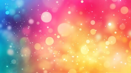 Obraz premium Vibrant Rainbow Bokeh Background with Sparkling Lights