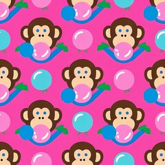 동물 캐릭터 패턴 이미지