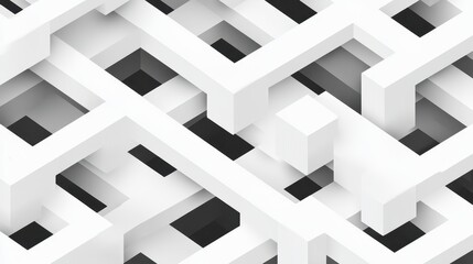 Abstract geometric shapes in a complex design pattern.