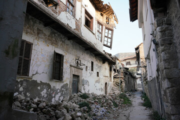 Damaged building in Antakya, Hatay after 6 February 2023 Earthquakes