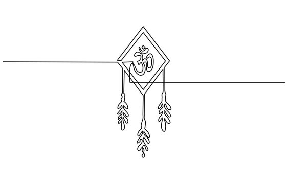 Om, Aum, Hinduism, Hindu, mantra, yoga, meditation, spirituality, spiritual, serenity, peace, tranquility, symbol, sacred, universe, consciousness, divine, energy, line art, one line drawing, 
