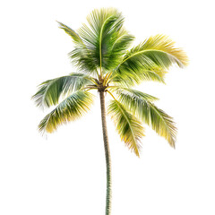 Vibrant tropical palm tree silhouette