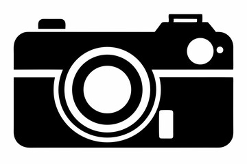 Camera Silhouette vector illustration