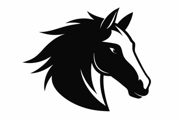 Horse Head Silhouette vector illustration