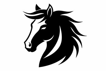 Horse Head Silhouette vector illustration