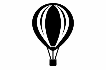 Hot Air Balloon Silhouette vector illustration