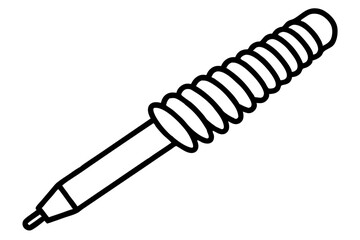 Loose Pen Spring Line Art vector illustration