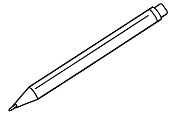 Mechanical Pencil Lead Stick Line Art vector illustration