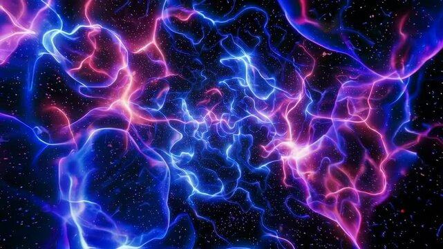 Nebula plasma energy field forming in deep space