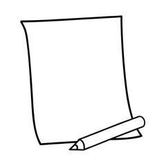 blank notebook with pen