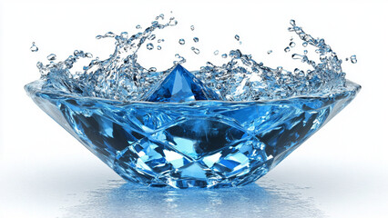 Crystal water splash