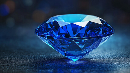 diamond on blue background