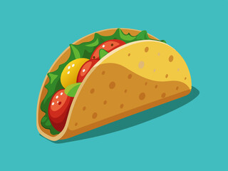 taco street food vector                       