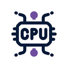 cpu duotone icon. Sleek and modern vector icon for websites, mobile apps, marketing materials, and corporate design. Fully scalable and ready to use.