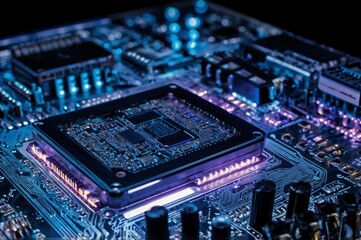 close up of a circuit board