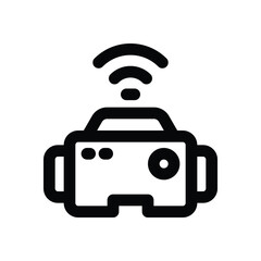 vr glas line icon. Clean and minimalist vector icon for websites, mobile apps, presentations, and logos. Fully scalable and customizable for any project.