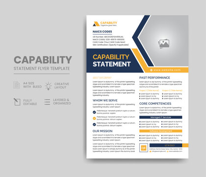 Capability Statement Template Design