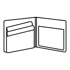 black folder with blank paper