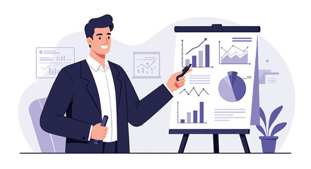 Business Presentation Concept Illustration