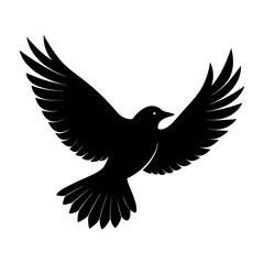 Fototapeta premium Flying Bird Silhouette vector illustration