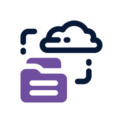 backup duotone icon. Sleek and modern vector icon for websites, mobile apps, marketing materials, and corporate design. Fully scalable and ready to use.