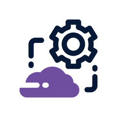 setting duotone icon. Sleek and modern vector icon for websites, mobile apps, marketing materials, and corporate design. Fully scalable and ready to use.